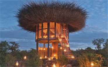 曠野中遺世獨立，這家形似“鳥巢”的酒店是來自非洲的野性呼喚
